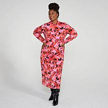 IMAN Global Chic Printed Turtleneck Dress
