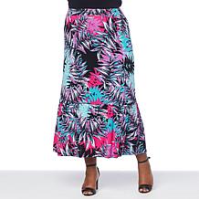 IMAN Global Chic Tiered Jersey Knit Maxi Skirt