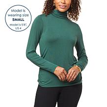 IMAN Global Chic Turtleneck with Shirred Sideseams