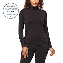 IMAN Global Chic Turtleneck with Shirred Sideseams