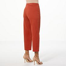 IMAN Global Chic Twill Ankle Pant