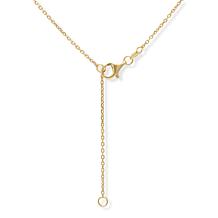 Imperial Silver Satin Lame' Diamond-Cut Pendant with Chain