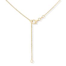 Imperial Silver Ultra Lame' Diamond-Cut Angel Pendant with Chain