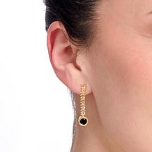 Imperial Silver Wheat Texture Diamond Cut CZ Earrings