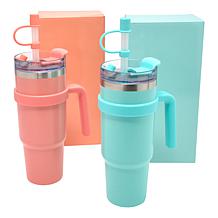Improvements 2-pack 40 oz. Insulated Tumblers with Removable Handles