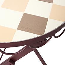 Improvements 3-Piece Wrought Iron Scallop Bistro Set