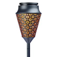 Improvements 38 Metal Solar Lantern with Planter & Stake