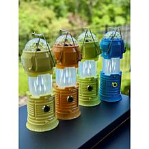 Improvements 4-pack 4-in-1 Lanterns with Flame & Party Lighting