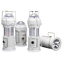 Improvements 4-pack 4-in-1 Lanterns with Flame & Party Lighting