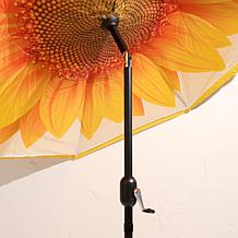 Improvements 9' Double-Layer Printed Patio Umbrella with Base