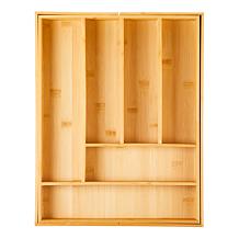 Improvements Adjustable Bamboo Organizer