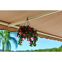 Improvements Hanging Faux Petunia Flower Basket