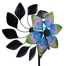 Improvements Peacock Solar Metal Wind Spinner