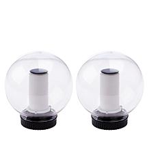 Improvements Set of 2 Solar Floating Flame Orbs