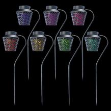 Improvements Solar Metal Lantern Stakes - Set of 2