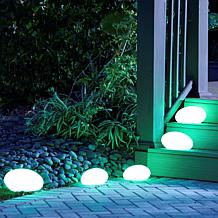 Improvements Solar Rock Lights - Set of 5