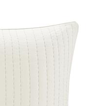 INK+IVY Camila Cotton Quilted Euro Sham - White - 26" x 26"