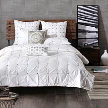 INK+IVY Masie Cotton 3pc Comforter Mini Set - White - King/Cal King
