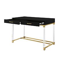Inspired Home High-Gloss Finish Writing Desk - Maximo