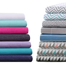 Intelligent Design Cotton-Blend Jersey Sheet Set - Charcoal - Queen