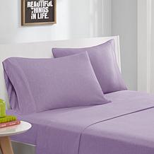 Intelligent Design Cotton-Blend Jersey Sheet Set - Purple - Queen