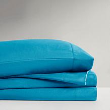 Intelligent Design Full Microfiber Wrinkle-Free Sheet Set--Teal
