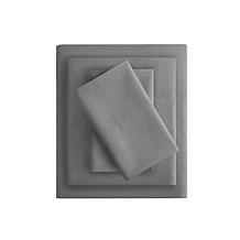 Intelligent Design Full Microfiber Wrinkle-Free Sheet Set--Charcoal