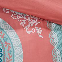 Intelligent Design Loretta Coral Queen Comforter and Sheet Set