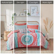 Intelligent Design Loretta Coral Twin Comforter and Sheet Set