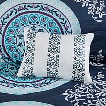 Intelligent Design Loretta Navy Queen Comforter and Sheet Set