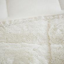 Intelligent Design Malea Faux Fur Comforter Set Ivory - Full/Queen 