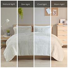 Intelligent Design Malea Shaggy Faux Fur Comforter Mini Set - Twin