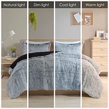 Intelligent Design Malea Shaggy Faux Fur Comforter Mini Set - F/Q