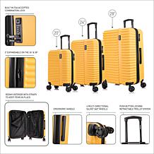 InUSA Ally 3-Piece Hardside Luggage Set with Spinner Wheels