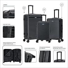 InUSA Deep 3-Piece Hardside Spinner Luggage Set