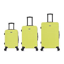 InUSA Deep 3-Piece Hardside Spinner Luggage Set