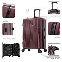 InUSA Drip Lightweight Hardside 24" Checked Bag Spinner Suitcase
