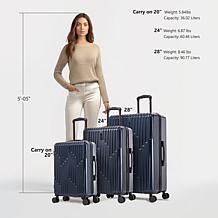 InUSA Drip Lightweight Hardside Spinner 3pc Set