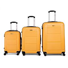 InUSA Pilot Lightweight Hardside Spinner 3-Piece Luggage Set