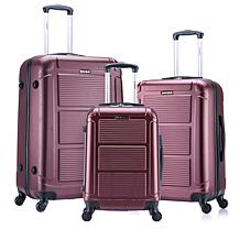 InUSA Pilot Lightweight Hardside Spinner 3-Piece Luggage Set