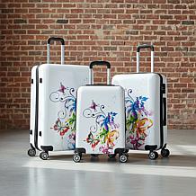 InUSA Prints 3-Piece Lightweight Hardside Luggage Set