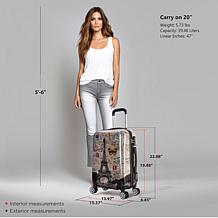 InUSA Prints Lightweight Hardside 20" Spinner Carry-On Luggage