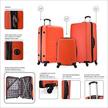 InUSA Royal 3-Piece Hardside Luggage Set with 360º Spinner Wheels