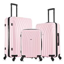 InUSA Vasty 3-Piece Lightweight Hardside Spinner Luggage Set