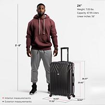 InUSA Vasty Hardside 24" Spinner Medium Lightweight Luggage