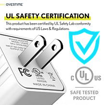 iPhone Charger Set: Wall Charger + 4 Ft Lightning Cable - Silver