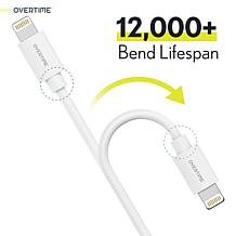 iPhone Charger Set: Wall Charger + 6 Ft Lightning Cable - Silver