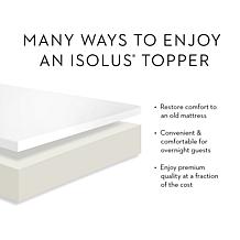 Isolus 2.5" Gel Memory Foam Mattress Topper - Full