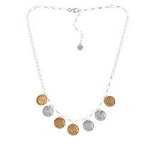 Israel Arts Sterling Silver Two-Tone Coin Style Necklace