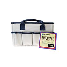 Itoya 12" x 5.5" x 7" ProFolio Entourage Tote Bag - Gray/Navy
